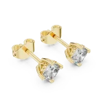 Luminary Cushion Cut Solitaire Stud Earrings