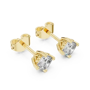Luminary Cushion Cut Solitaire Stud Earrings