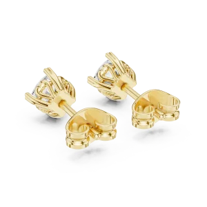 Luminary Cushion Cut Solitaire Stud Earrings - Image 4