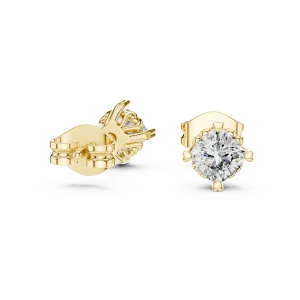 Luminary Cushion Cut Solitaire Stud Earrings - Image 3