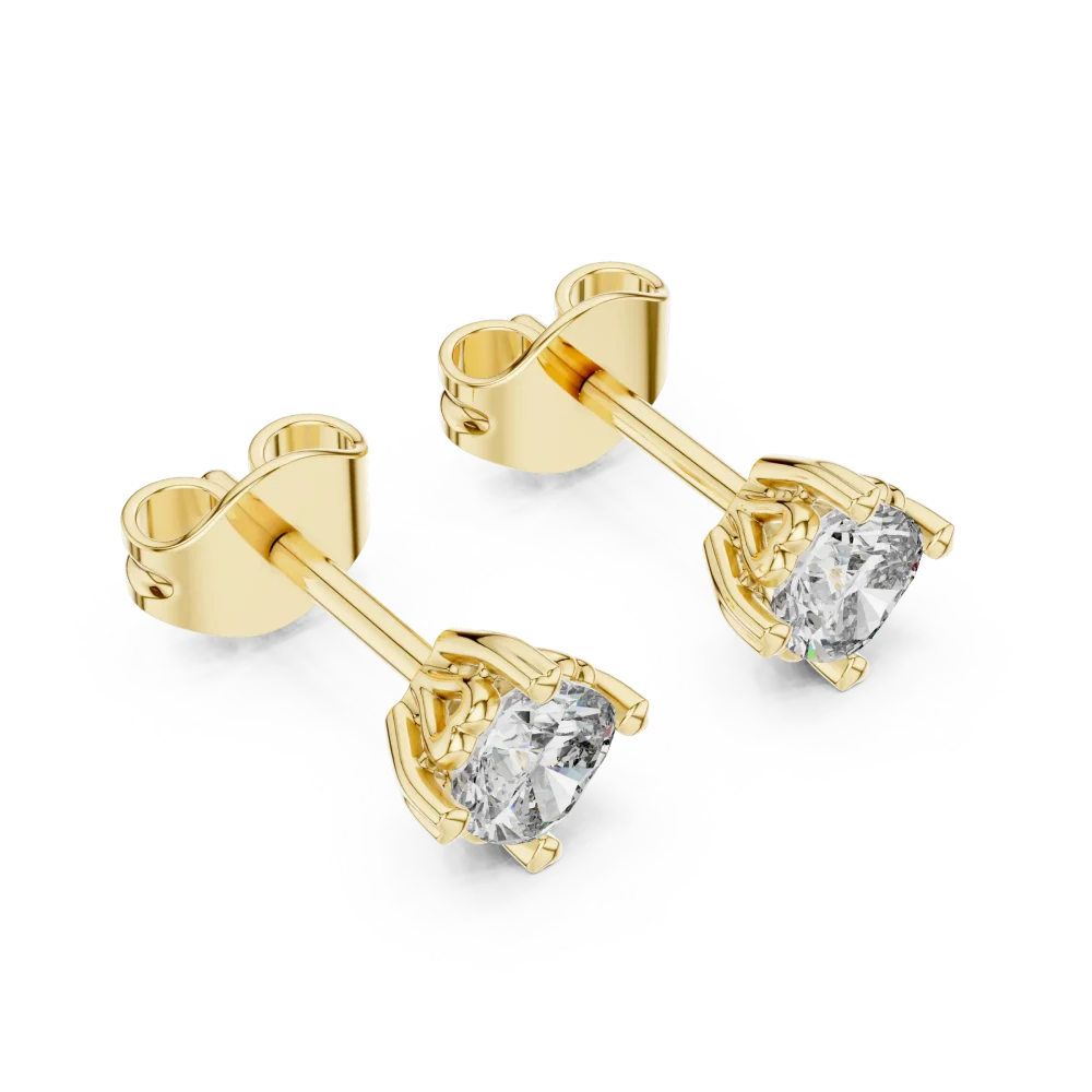 Experience timeless elegance with our cushion-cut solitaire stud earrings. Featuring brilliant DIAMEUR lab-grown diamonds. Shop the collection now.