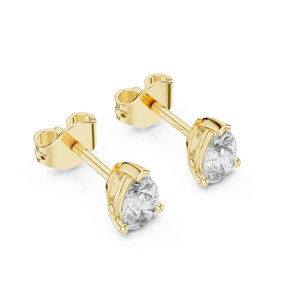 Experience unmatched brilliance with these pear-cut DIAMEUR lab-grown diamond stud earrings. A modern classic for your collection. Shop the luxury look.