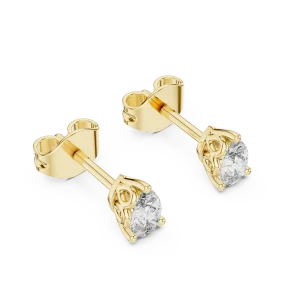 Ethereal Pear Cut Architectural Solitaire Stud Earrings