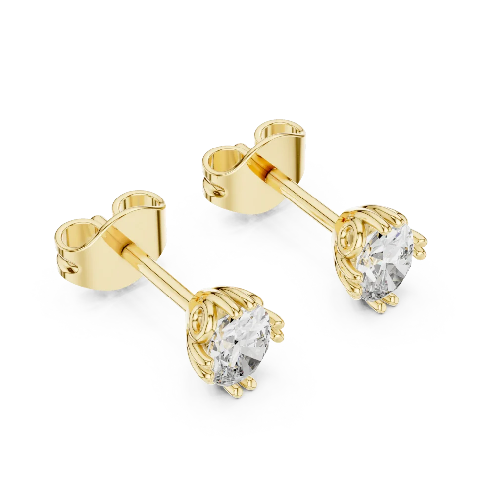 Discover the radiant brilliance of our Oval Cut Solitaire Stud Earrings. Handcrafted with premium DIAMEUR lab-grown diamonds. Shop the collection today.