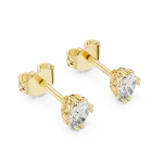 Symmetry Oval Cut Solitaire Stud Earrings