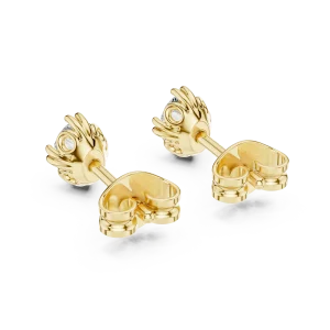 Symmetry Oval Cut Solitaire Stud Earrings - Image 4