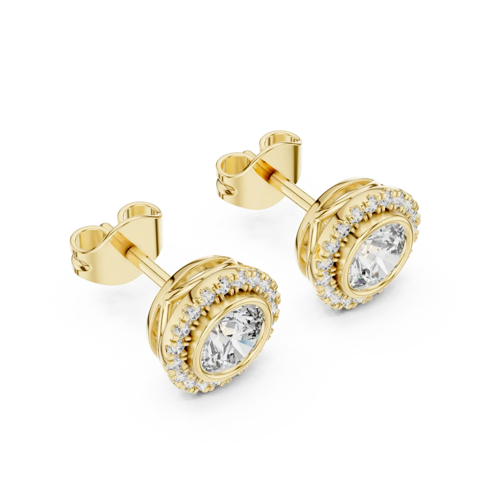 Discover the brilliance of our bezel-set lab-grown DIAMEUR diamond stud earrings. A modern classic designed for radiant sparkle. Shop the collection.