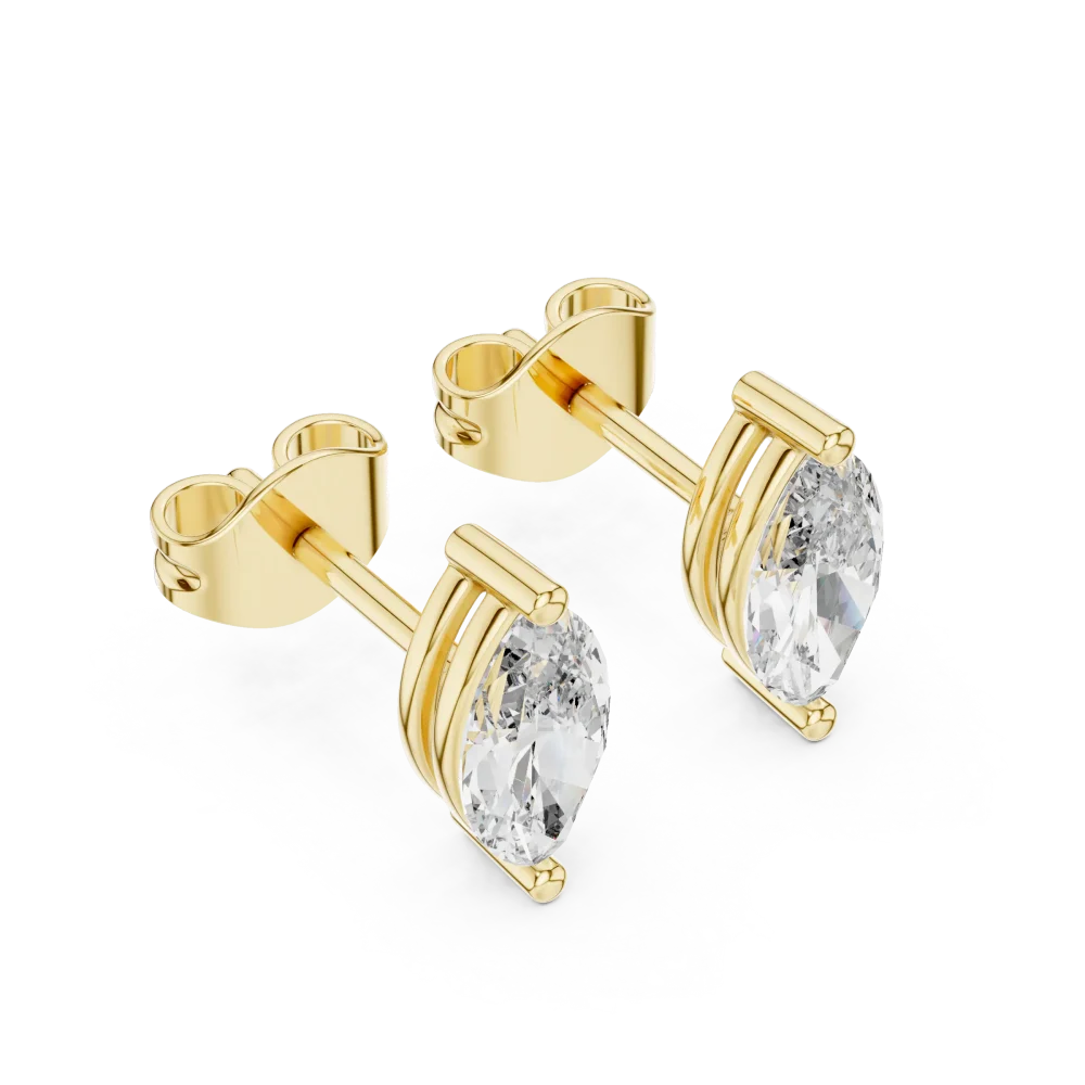 Discover the radiant allure of our marquise solitaire stud earrings. Expertly crafted for brilliance, these luxury pieces define modern elegance. Shop now.