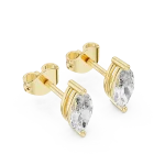 Luminary Marquise Silhouette Solitaire Stud Earrings