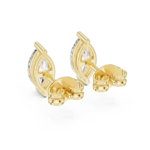 Luminary Marquise Silhouette Solitaire Stud Earrings - Image 4