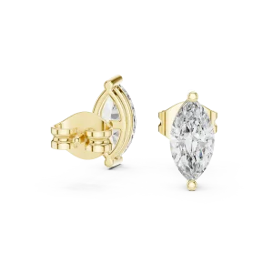 Luminary Marquise Silhouette Solitaire Stud Earrings - Image 3