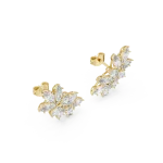Ethereal Marquise and Pear Cluster Statement Stud Earrings