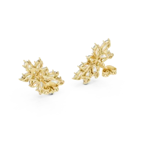 Ethereal Marquise and Pear Cluster Statement Stud Earrings - Image 4