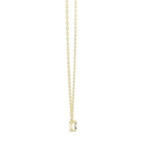 Symmetry Emerald Cut Solitaire Floating Pendant - Image 3