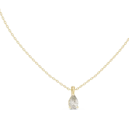 Ethereal Pear Cut Solitaire Pendant