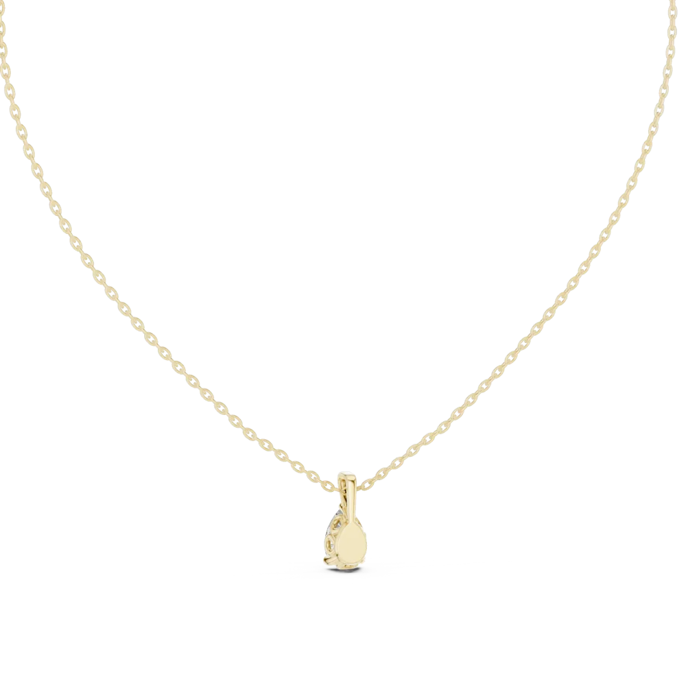 Ethereal Pear Cut Solitaire Pendant - Image 4
