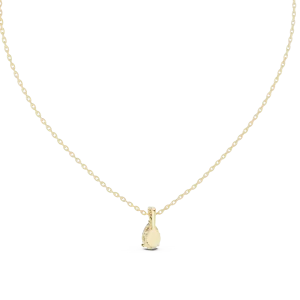 Ethereal Pear Cut Solitaire Pendant - Image 4