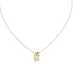 Symmetry Princess Cut Geometric Solitaire Pendant - Image 4