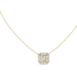 Luminary Cushion and Pear Silhouette Solitaire Pendant