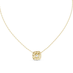 Luminary Cushion and Pear Silhouette Solitaire Pendant - Image 4