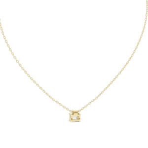 Symmetry Emerald and Round Geometric Solitaire Pendant - Image 4