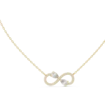 Infinite Radiance Pear and Round Pavé-Set Diamond Necklace