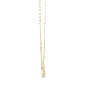 Infinite Radiance Pear and Round Pavé-Set Diamond Necklace - Image 3