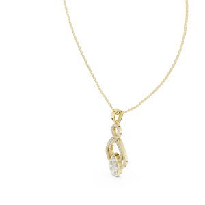 Infinite Silhouette Pear and Marquise Pavé-Set Pendant - Image 2