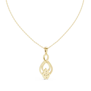 Infinite Silhouette Pear and Marquise Pavé-Set Pendant - Image 4