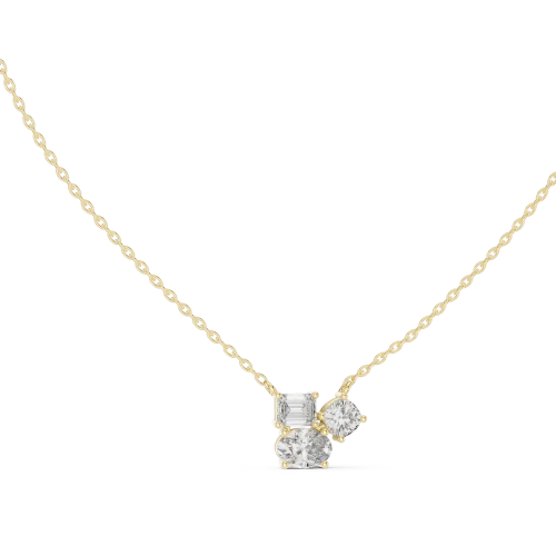 Luminary Trio Multi-Shape Cluster Pendant