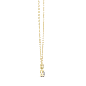 Luminary Round Brilliant Floating Dual Stone Solitaire Pendant - Image 3
