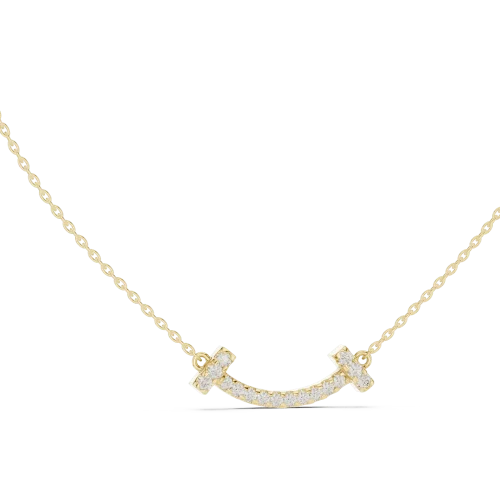 Luminary Round Brilliant Pavé-Set Arc Statement Necklace