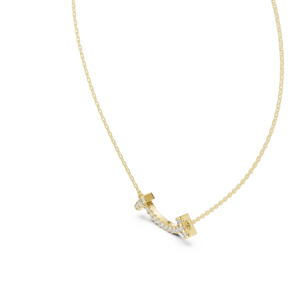 Luminary Round Brilliant Pavé-Set Arc Statement Necklace - Image 2