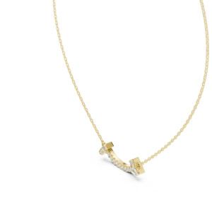 Luminary Round Brilliant Pavé-Set Arc Statement Necklace - Image 2