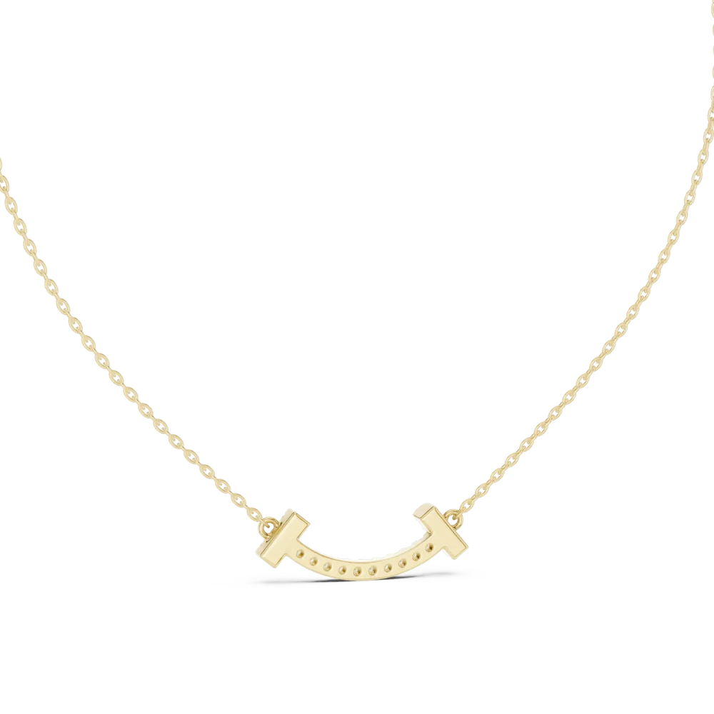 Luminary Round Brilliant Pavé-Set Arc Statement Necklace - Image 4