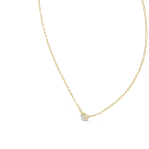 Luminary Marquise and Round Diamond Linear Drop Necklace - Image 2