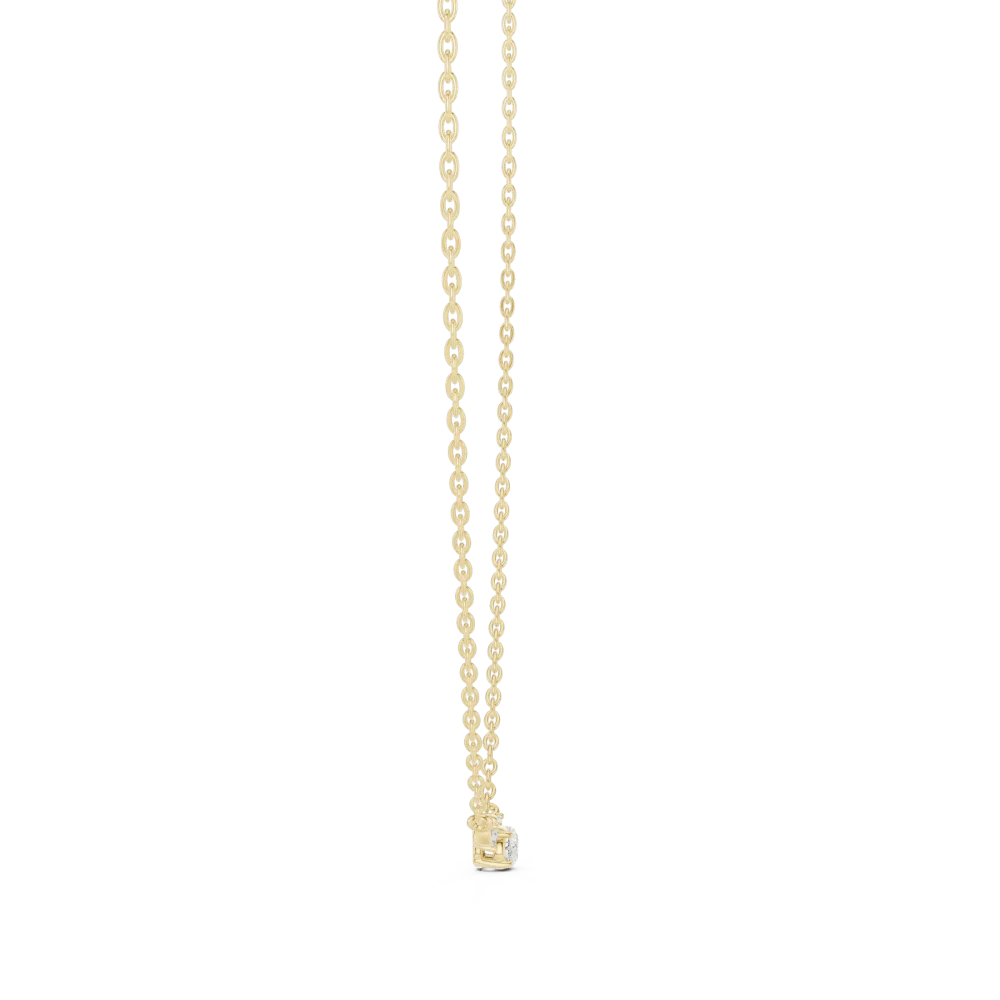 Luminary Marquise and Round Diamond Linear Drop Necklace - Image 3
