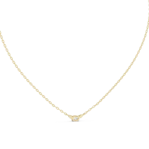 Luminary Marquise and Round Diamond Linear Drop Necklace - Image 4