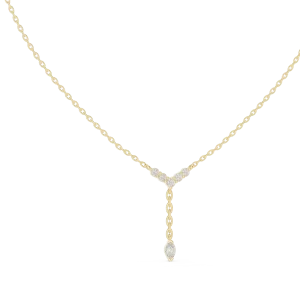 Luminary Marquise and Round Scintillating Y-Drop Necklace