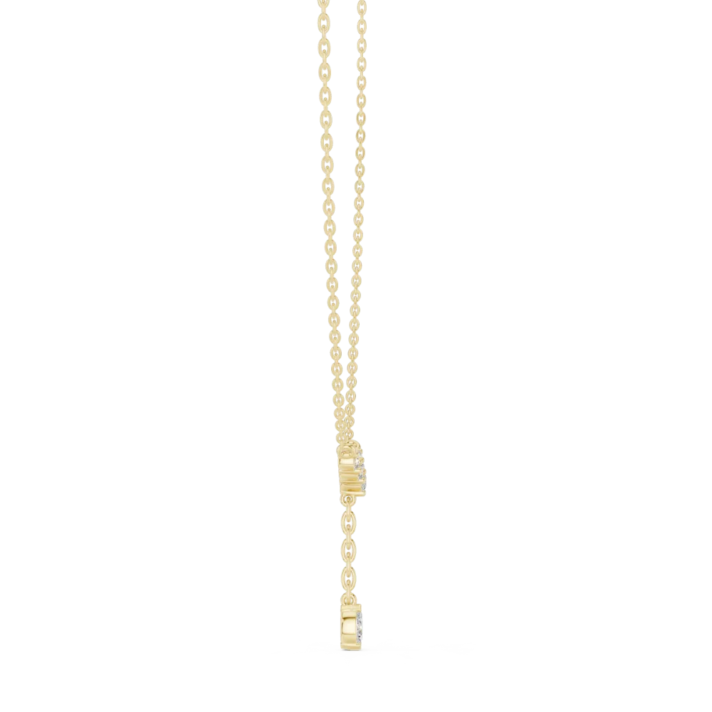 Luminary Marquise and Round Scintillating Y-Drop Necklace - Image 3