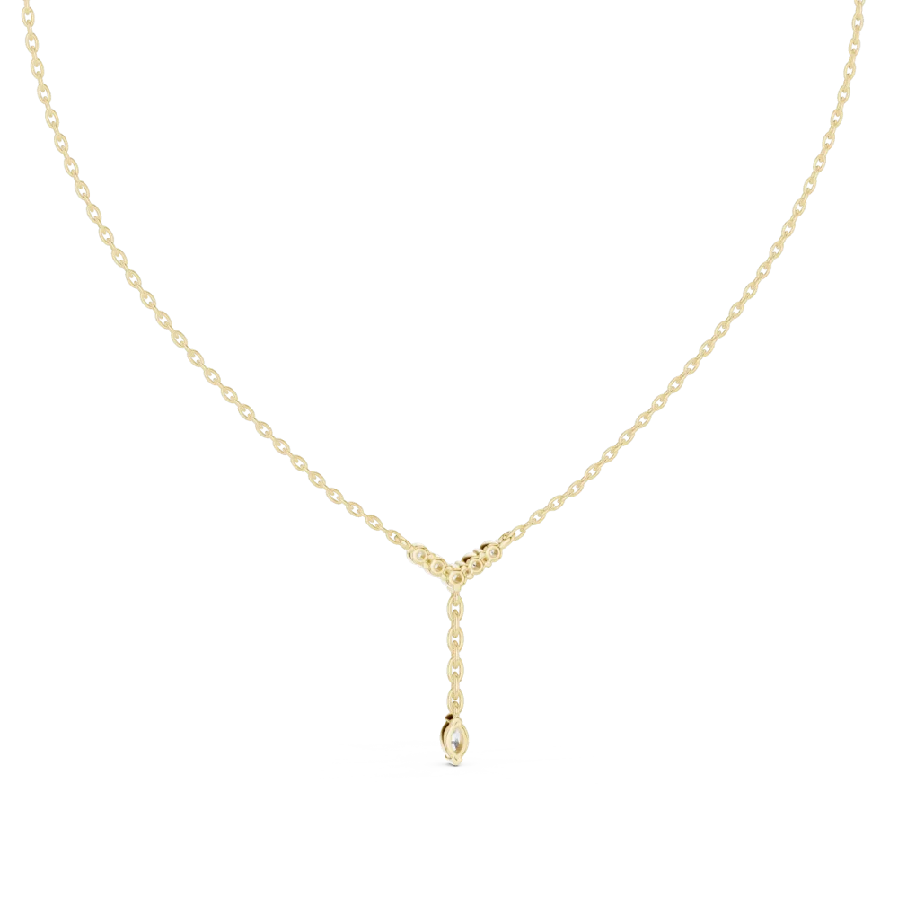 Luminary Marquise and Round Scintillating Y-Drop Necklace - Image 4