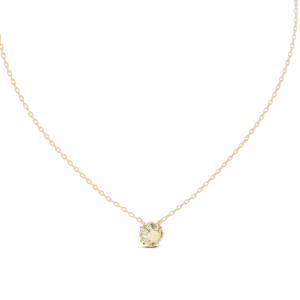Essence Round Brilliant Solitaire Minimalist Pendant - Image 4