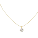 Luminary Round Brilliant Solitaire Minimalist Pendant