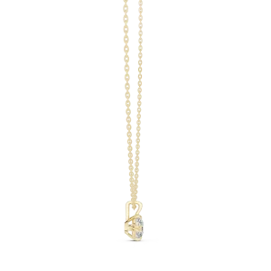 Luminary Round Brilliant Solitaire Minimalist Pendant - Image 3