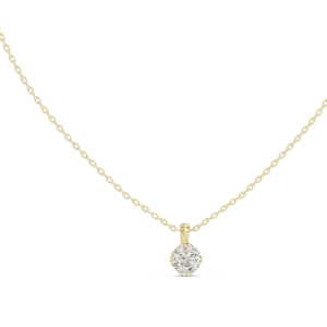 Essence Round Brilliant Solitaire Floating Pendant