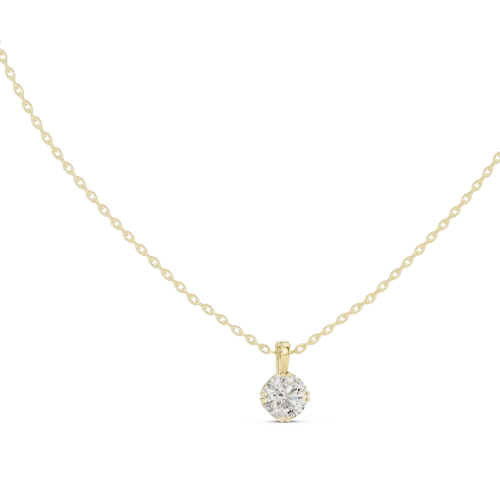 Essence Round Brilliant Solitaire Floating Pendant