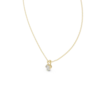 Essence Round Brilliant Solitaire Floating Pendant - Image 2