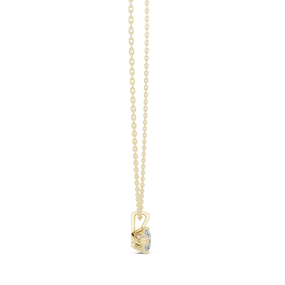 Essence Round Brilliant Solitaire Floating Pendant - Image 3