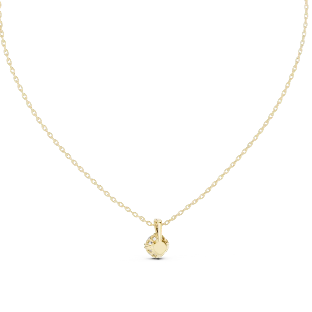 Essence Round Brilliant Solitaire Floating Pendant - Image 4