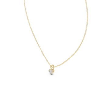 Ethereal Round Brilliant Solitaire Pendant - Image 2